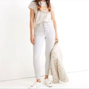 Madewell Curvy High Rise Skinny Crop Button Fly Jeans